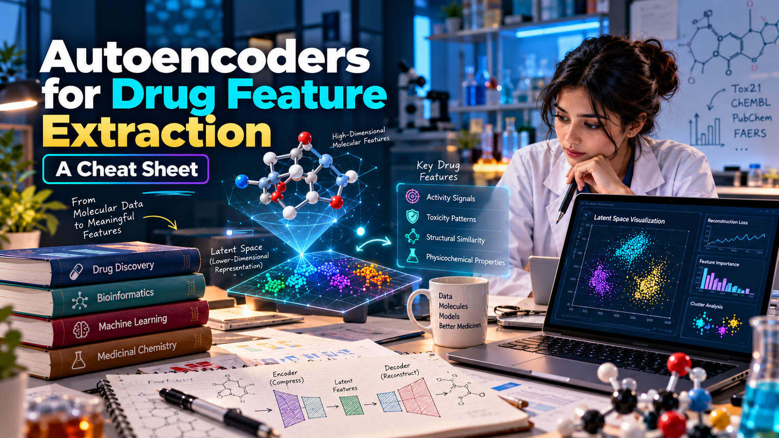 Autoencoders for Drug Feature Extraction: A Cheat Sheet