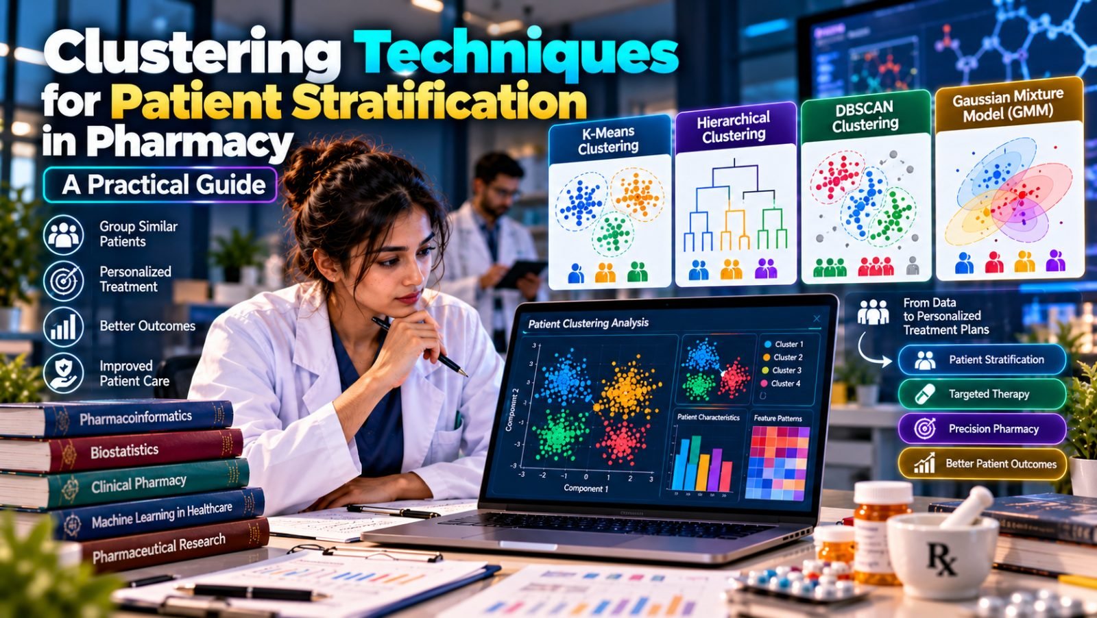 Clustering Techniques for Patient Stratification in Pharmacy