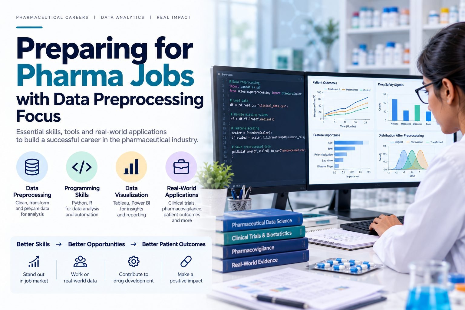 Preparing for Pharma Jobs with Data Preprocessing Focus
