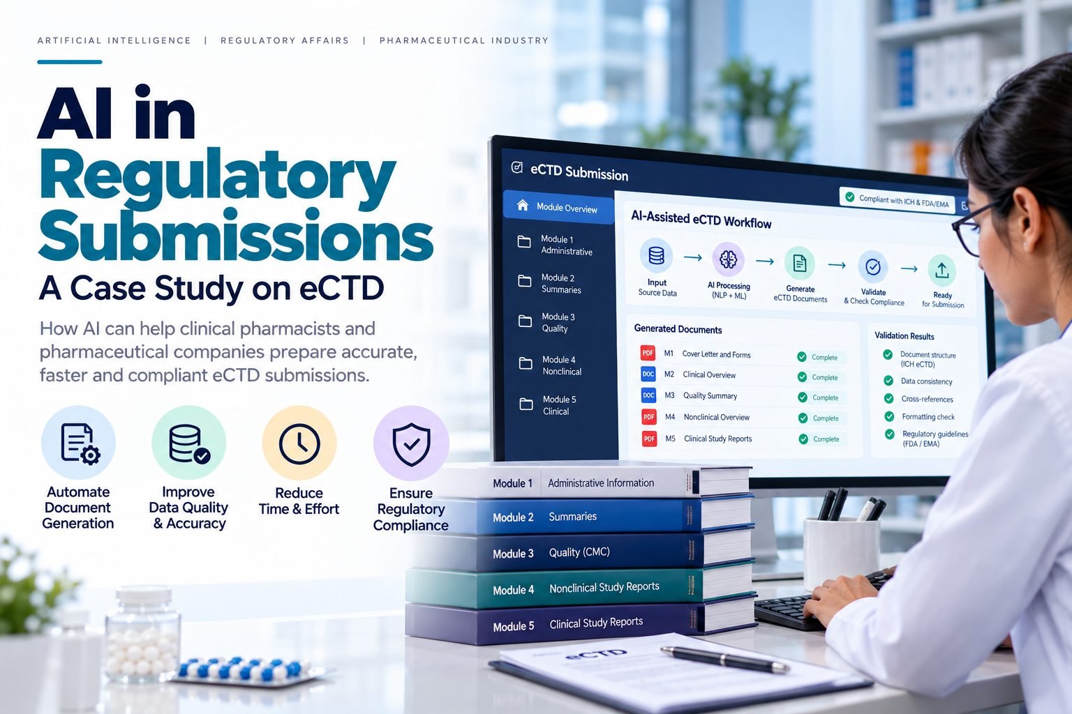 AI in Regulatory Submissions: A Case Study on eCTD
