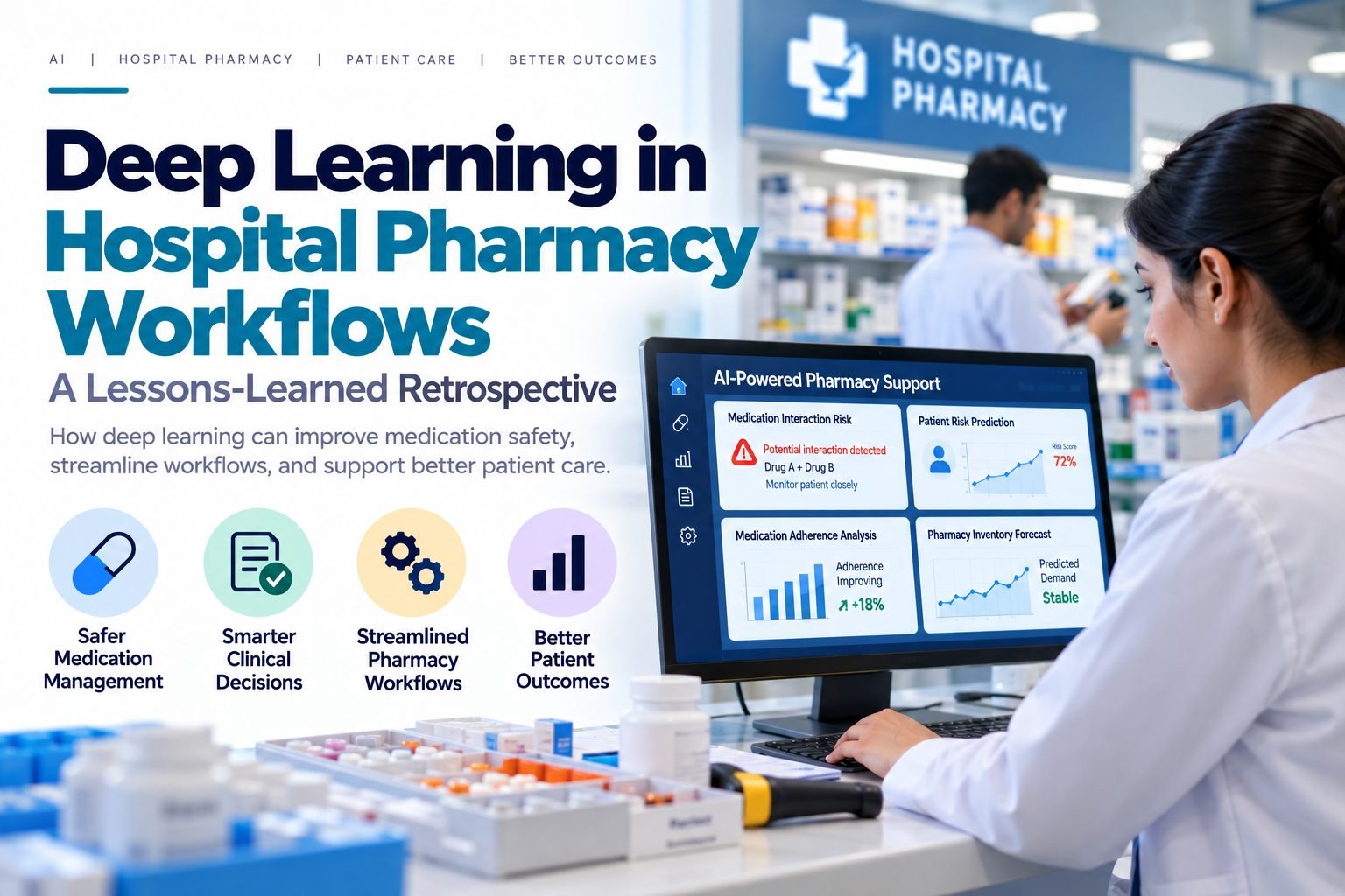 Deep Learning in Hospital Pharmacy Workflows: A Lessons-Learned Retrospective