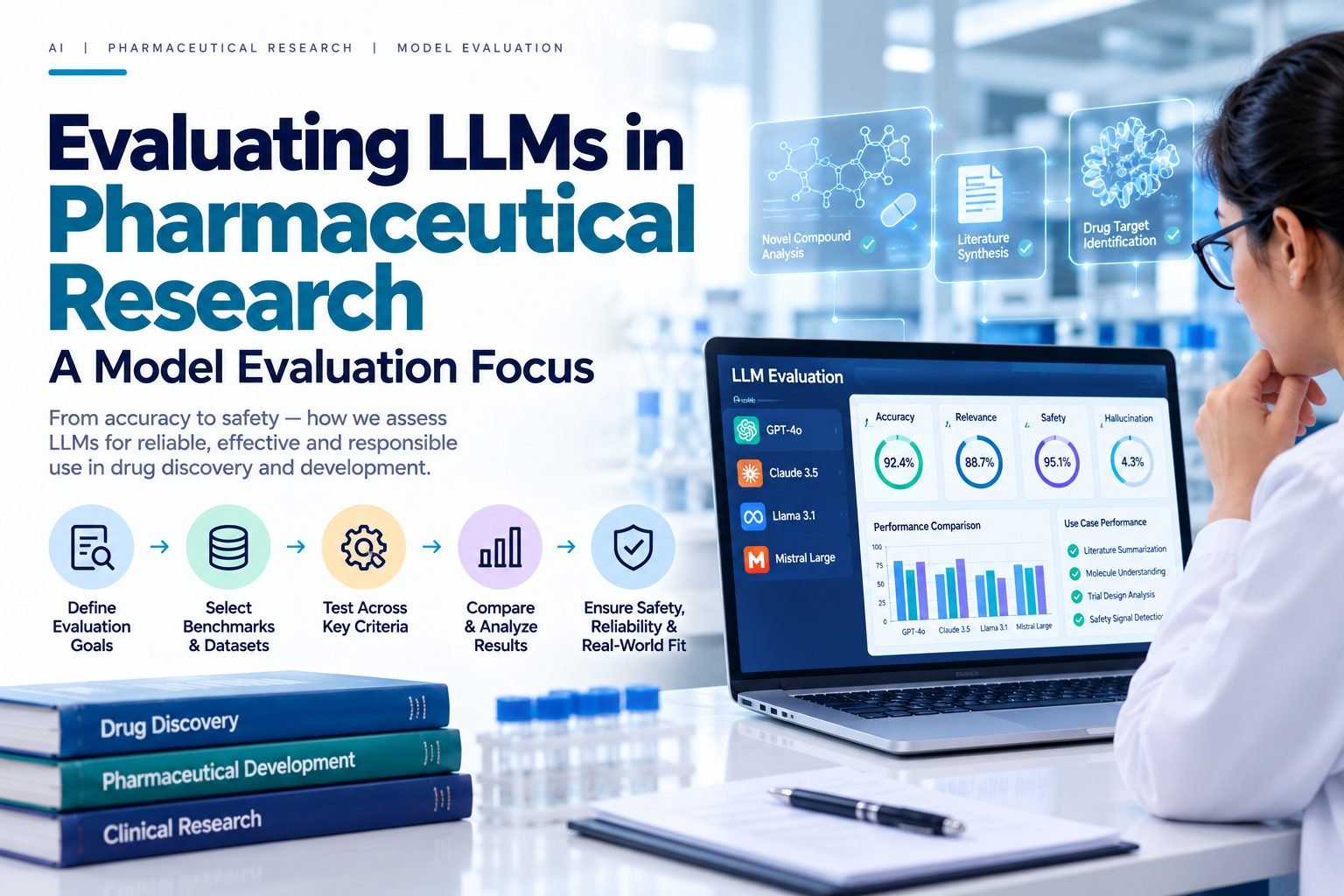 Evaluating LLMs in Pharmaceutical Research: A Model Evaluation Focus