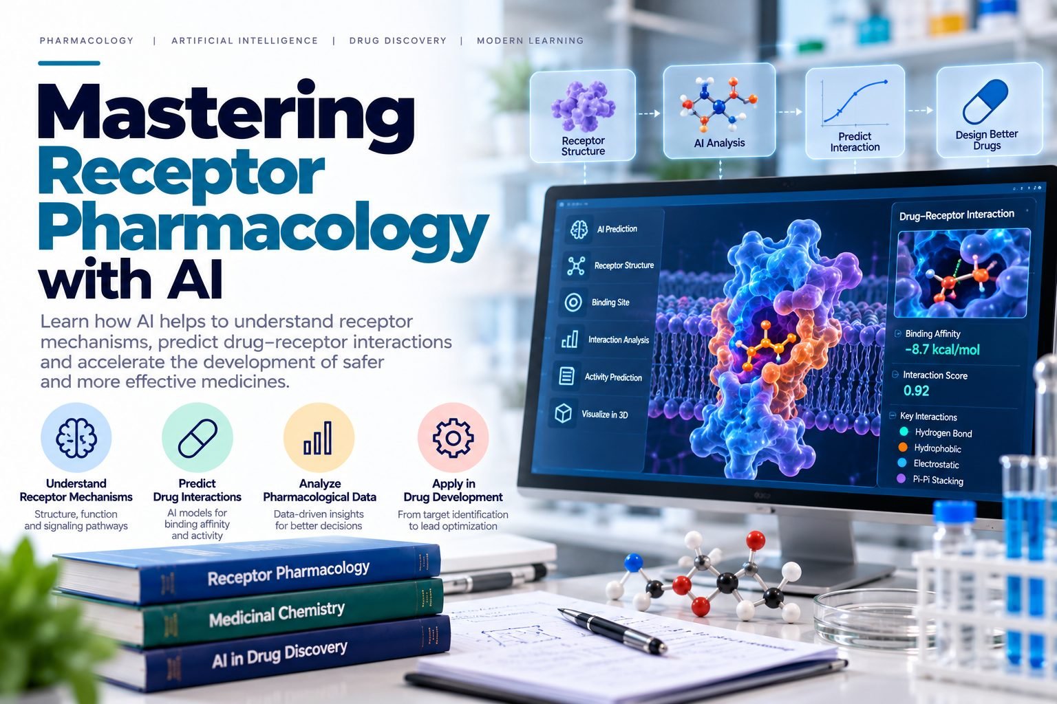 Mastering Receptor Pharmacology with AI