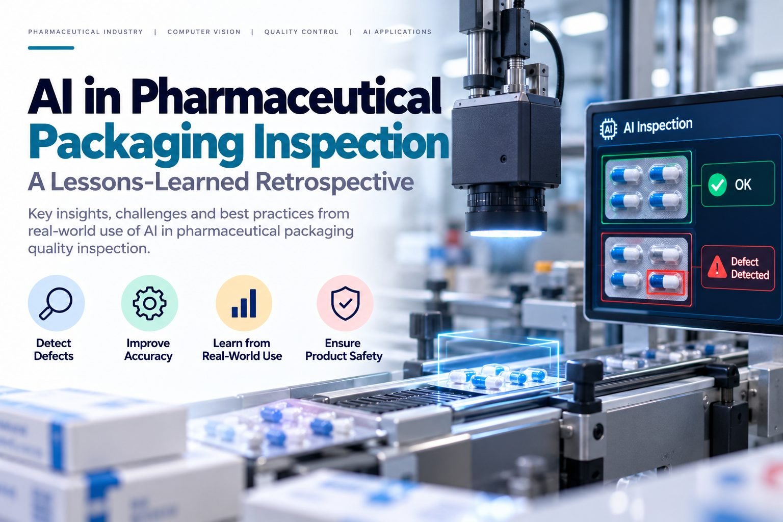 AI in Pharmaceutical Packaging Inspection: A Lessons-Learned Retrospective