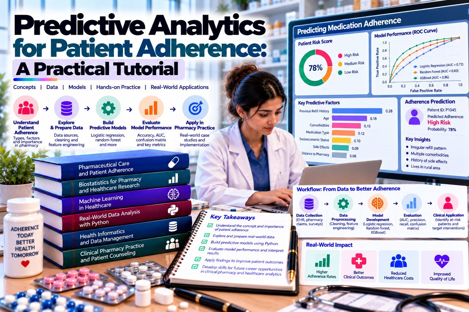 Predictive Analytics for Patient Adherence: A Practical Tutorial